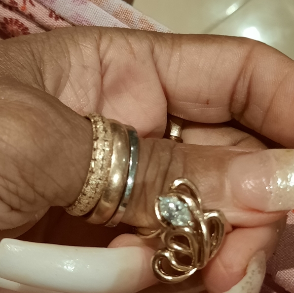 AUTHENTIC GENUINE SOLID 14K YELLOW GOLD 3/4CTTW SOLITARE DIAMOND COCKTAIL RING - Picture 3 of 11